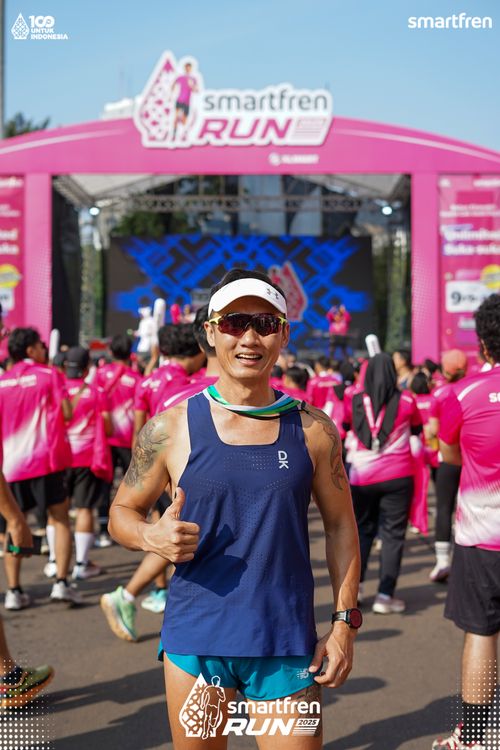 Race photo from Smartfren Run 2025 