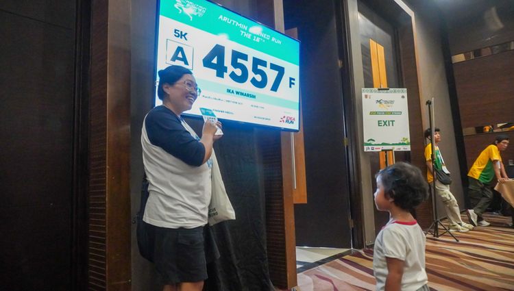 Race photo from Arutmin Borneo Run 2024