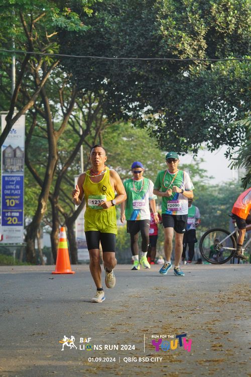Race photo from BAF LIONS RUN 2024