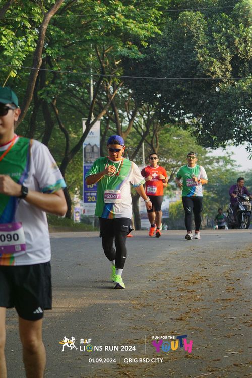 Race photo from BAF LIONS RUN 2024