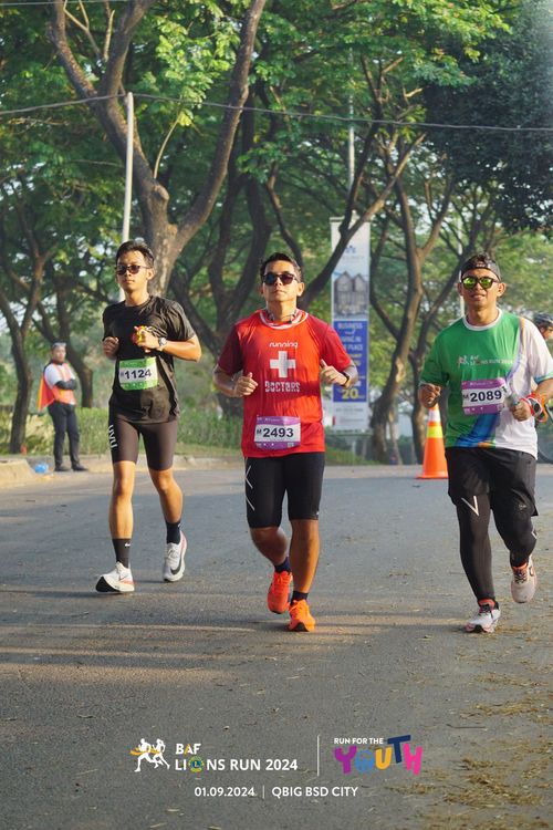 Race photo from BAF LIONS RUN 2024