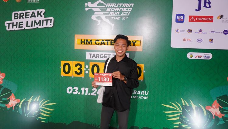 Race photo from Arutmin Borneo Run 2024