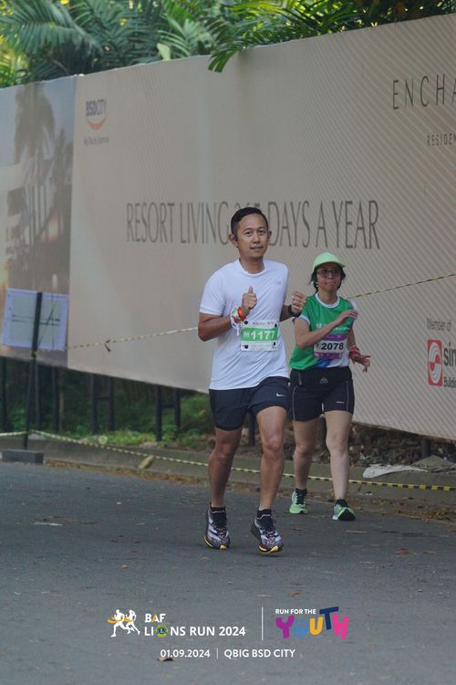 Race photo from BAF LIONS RUN 2024
