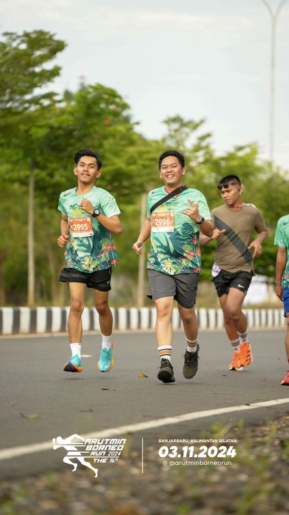 Race photo from Arutmin Borneo Run 2024