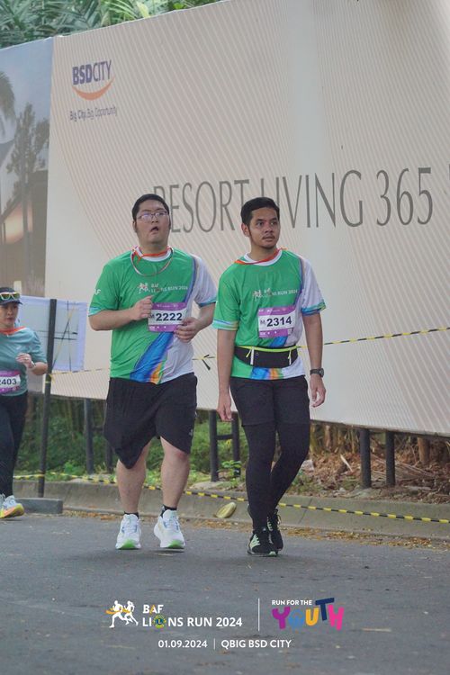 Race photo from BAF LIONS RUN 2024