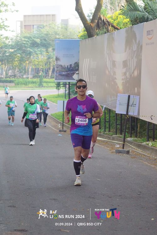 Race photo from BAF LIONS RUN 2024