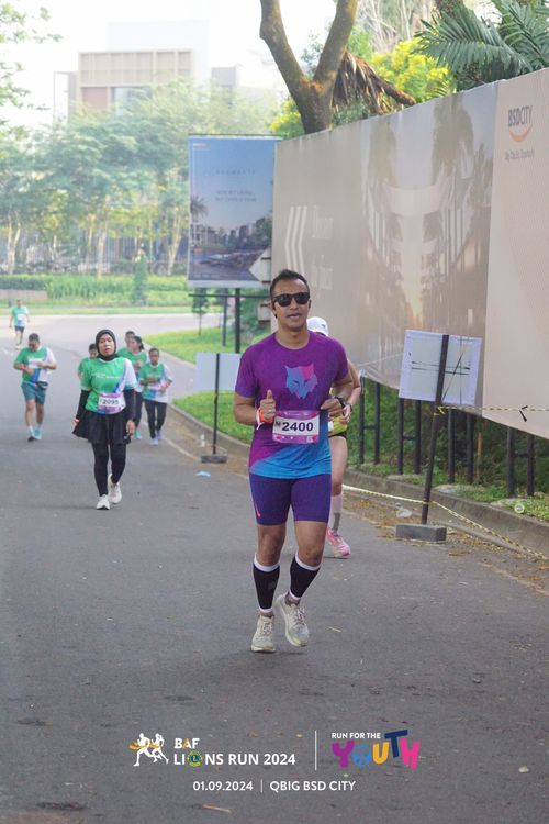 Race photo from BAF LIONS RUN 2024