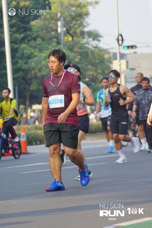 Race photo from Nu Skin Run 10K