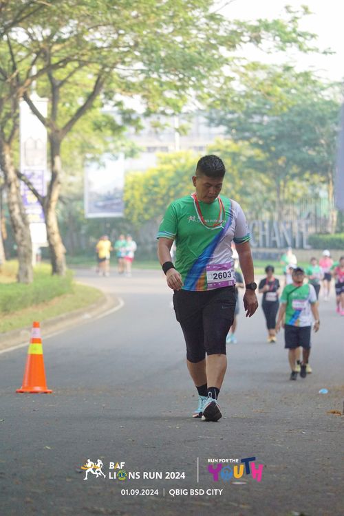 Race photo from BAF LIONS RUN 2024