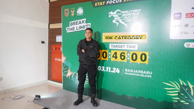 Race photo from Arutmin Borneo Run 2024