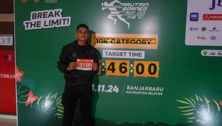 Race photo from Arutmin Borneo Run 2024