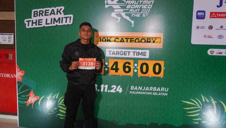 Race photo from Arutmin Borneo Run 2024
