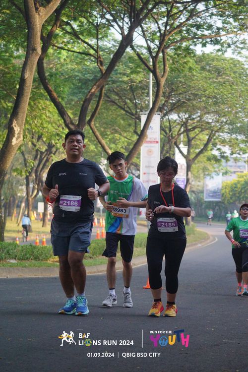 Race photo from BAF LIONS RUN 2024