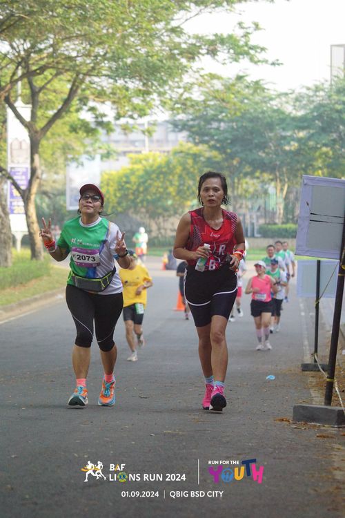 Race photo from BAF LIONS RUN 2024
