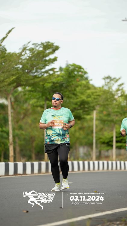 Race photo from Arutmin Borneo Run 2024