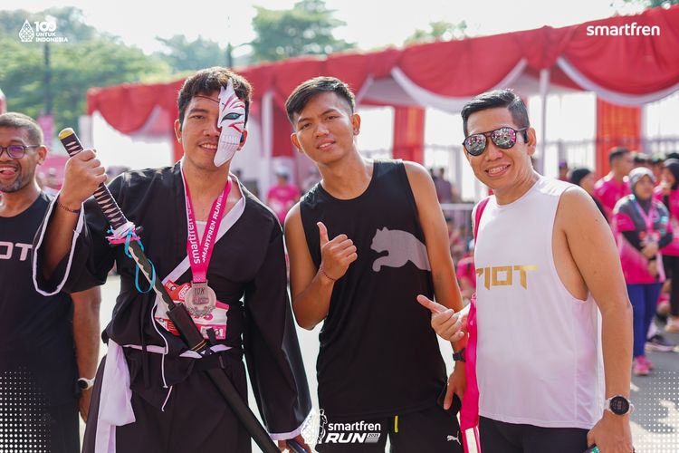 Race photo from Smartfren Run 2025 