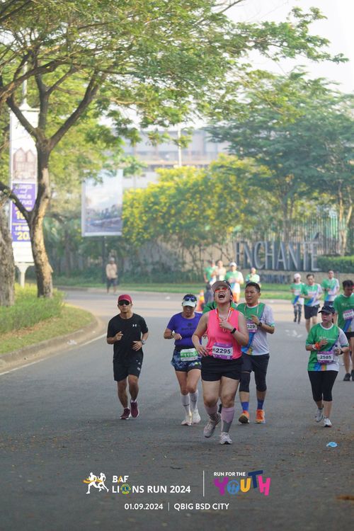 Race photo from BAF LIONS RUN 2024