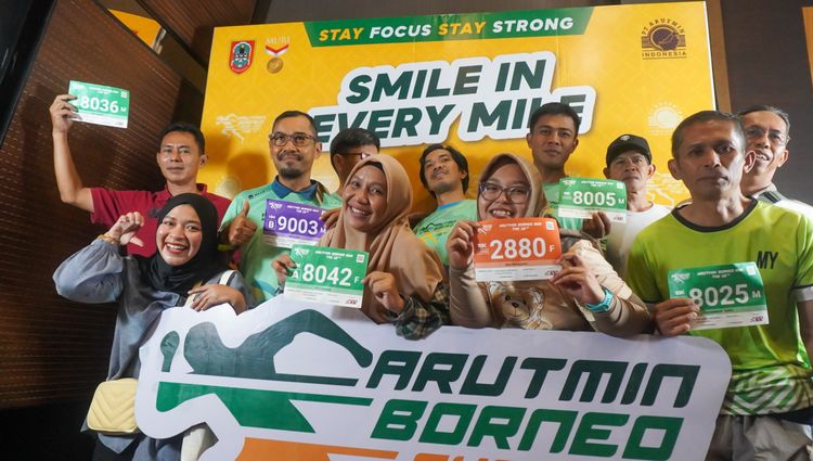 Race photo from Arutmin Borneo Run 2024
