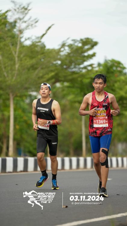 Race photo from Arutmin Borneo Run 2024