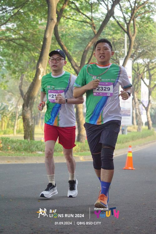 Race photo from BAF LIONS RUN 2024
