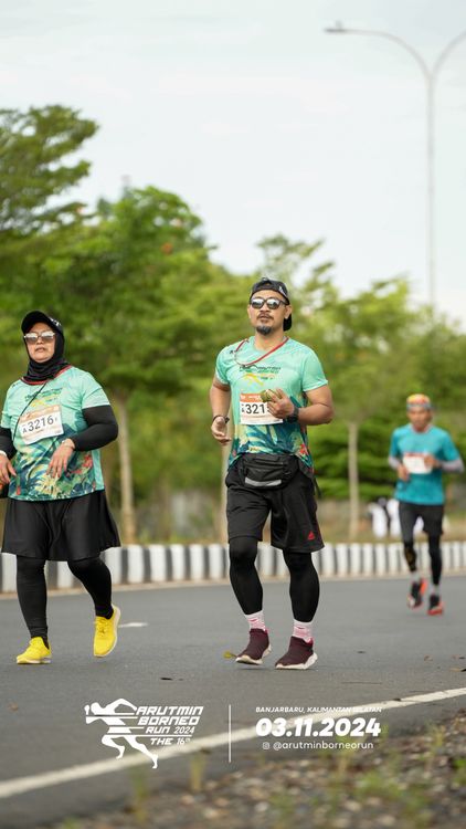 Race photo from Arutmin Borneo Run 2024