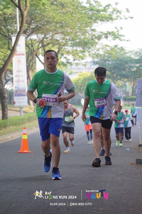 Race photo from BAF LIONS RUN 2024
