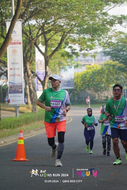 Race photo from BAF LIONS RUN 2024