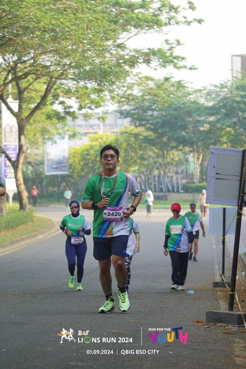 Race photo from BAF LIONS RUN 2024