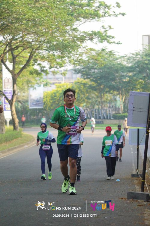 Race photo from BAF LIONS RUN 2024