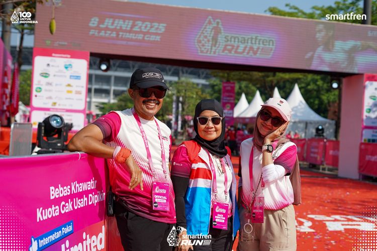 Race photo from Smartfren Run 2025 