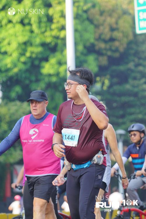 Race photo from Nu Skin Run 10K