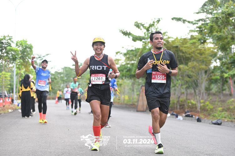 Race photo from Arutmin Borneo Run 2024