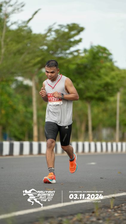 Race photo from Arutmin Borneo Run 2024