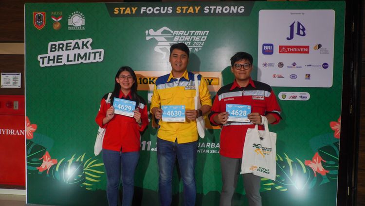 Race photo from Arutmin Borneo Run 2024