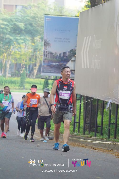 Race photo from BAF LIONS RUN 2024