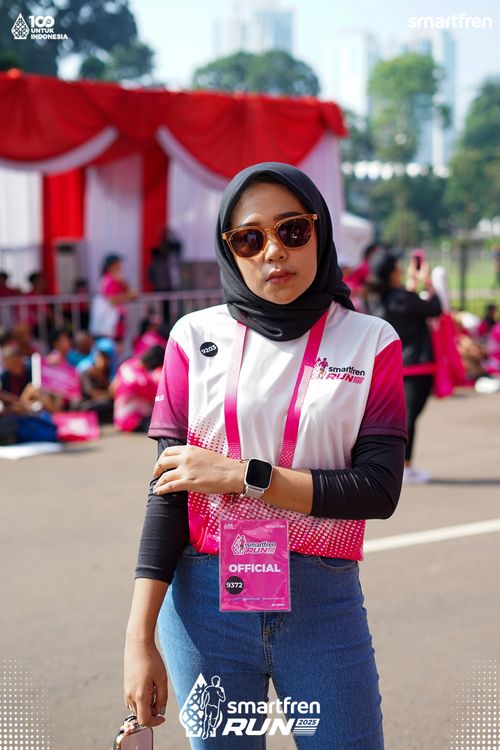 Race photo from Smartfren Run 2025 