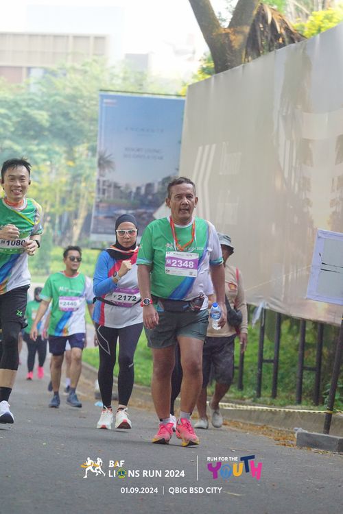 Race photo from BAF LIONS RUN 2024