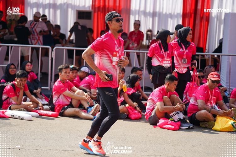 Race photo from Smartfren Run 2025 