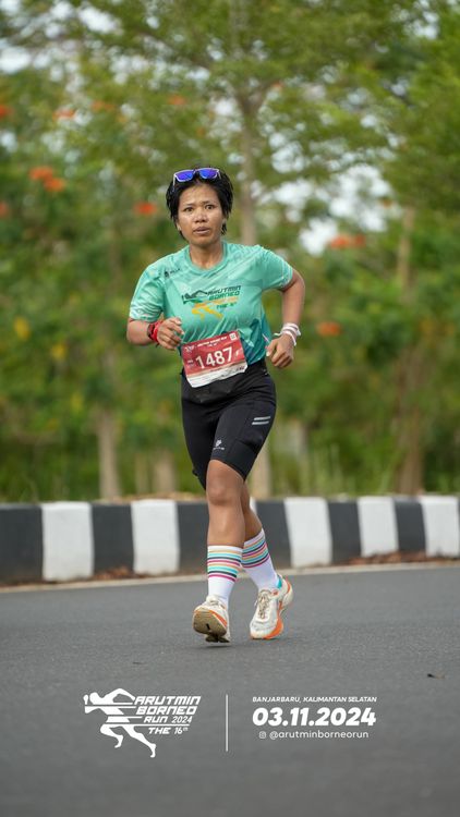 Race photo from Arutmin Borneo Run 2024