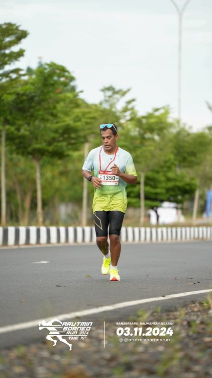 Race photo from Arutmin Borneo Run 2024