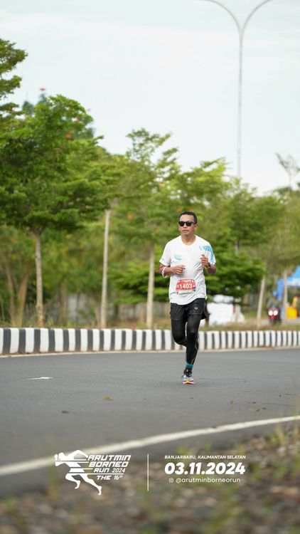 Race photo from Arutmin Borneo Run 2024
