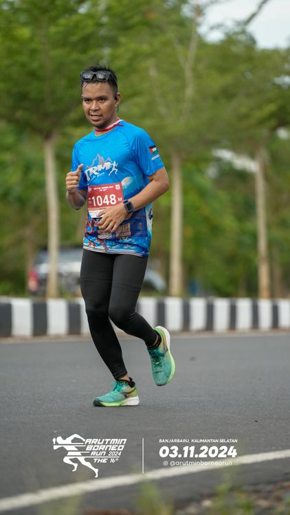 Race photo from Arutmin Borneo Run 2024