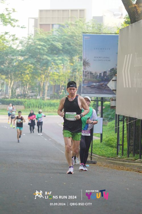 Race photo from BAF LIONS RUN 2024