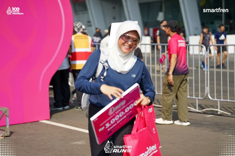 Race photo from Smartfren Run 2025 