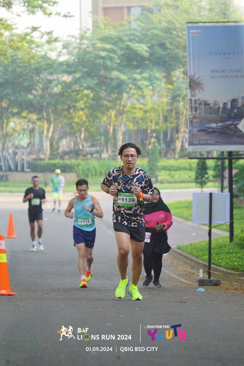 Race photo from BAF LIONS RUN 2024