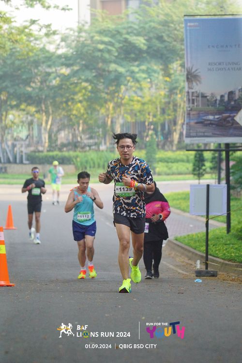 Race photo from BAF LIONS RUN 2024