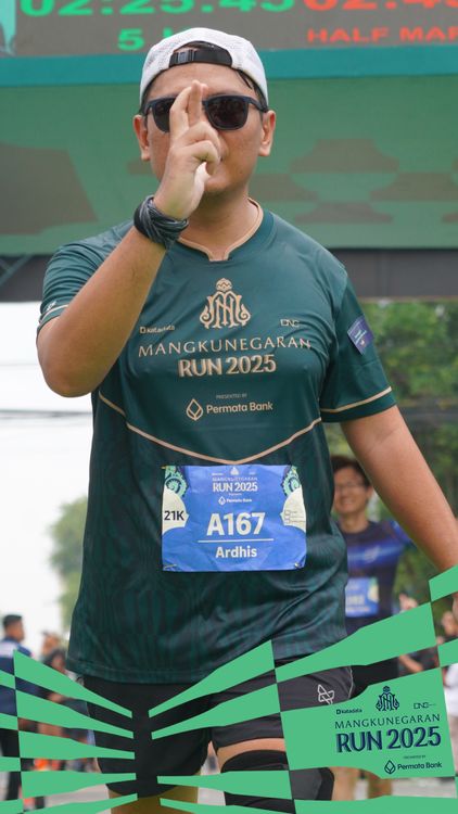 Race photo from Mangkunegaran Run 2025