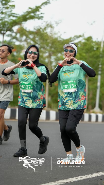 Race photo from Arutmin Borneo Run 2024