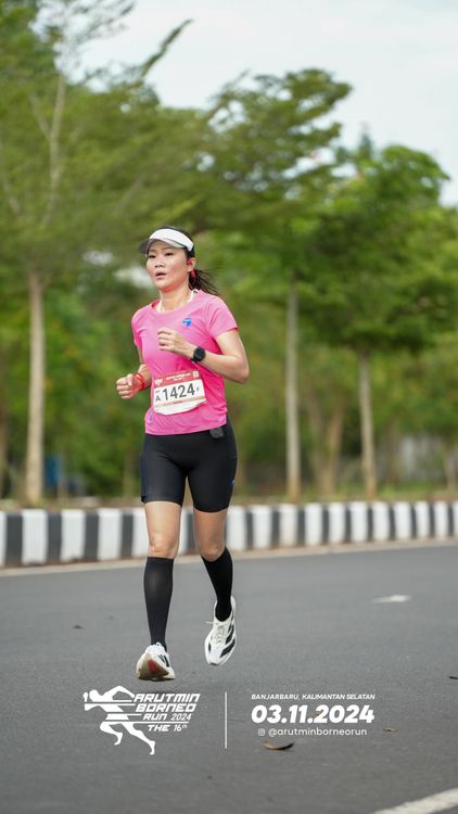 Race photo from Arutmin Borneo Run 2024