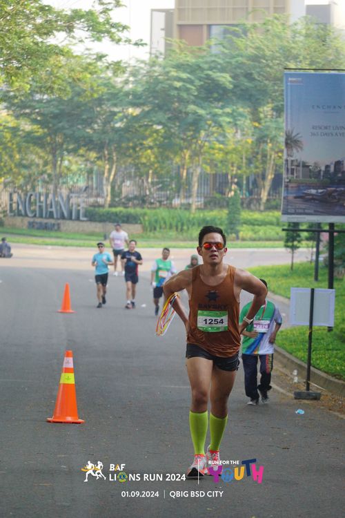 Race photo from BAF LIONS RUN 2024